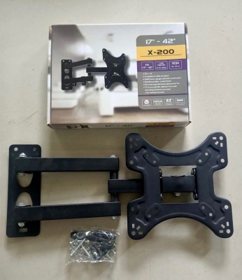 Hot Sale Factory Direct Supply Retractable Rotating TV Bracket X-200 Suitable for 17-42 TV Size Display