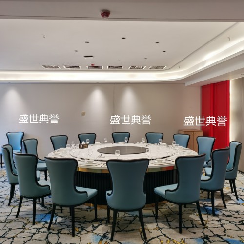 shanghai high-end villa solid wood dining table and chair club modern light luxury chair seafood hotel solid wood soft chair direct sales
