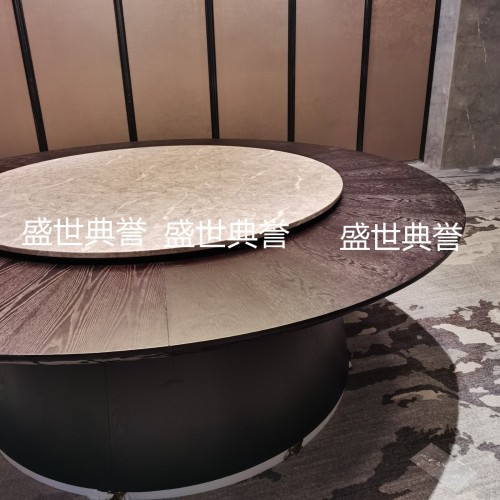liaoyang star hotel solid wood dining table and chair seafood hotel solid wood electric dining table open-end restaurant electric large round table