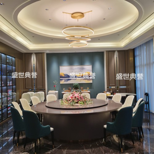 huzhou banquet center electric table and chair wedding banquet hotel compartment light luxury dining chair seafood restaurant modern minimalist chair