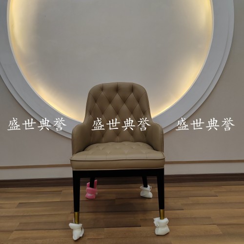changzhou five-star hotel solid wood dining table and chair high-end club light luxury bentley chair seafood restaurant solid wood soft chair
