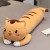 New down Cotton Happy Cat Pillow Cartoon Cushion Plush Toy Lengthened Recliner Pillow Gift Customization