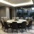 Shanghai Resort Hotel Dining Box Electric Dining Table Villa Restaurant Marble Large round Table Automatic Turntable Dining Table