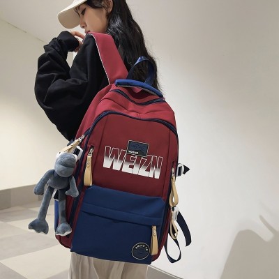 Backpack Simple Korean Style Fashion Fashionable Student Schoolbag Travel Large-Capacity Backpack Wholesale 312