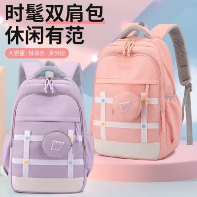 New Korean Style Simple Student Schoolbag Preppy Style Backpack Casual Computer Backpack Wholesale 3528