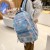 Backpack Korean Style Simple Student Schoolbag Large Capacity Versatile Fashion Color Contrast Backpack Wholesale 712