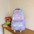 Backpack Korean Style Simple Student Schoolbag Large Capacity Versatile Fashion Color Contrast Backpack Wholesale 712