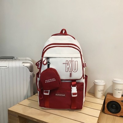 INS Good-looking Student Schoolbag Simple Large-Capacity Backpack Personality All-Match Backpack Wholesale 2117