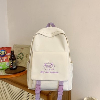 Cute Simple Casual Large Capacity Backpack Student Schoolbag Good-looking Campus Backpack Wholesale 7182