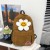New Autumn and Winter Student Schoolbag Large Capacity Backpack Korean Cute Flower Backpack Wholesale 9931