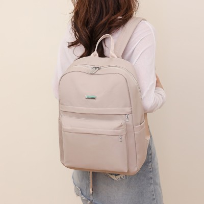 Textured Backpack Women's New Korean Style Casual Large Capacity Trendy Backpack Travel Bag Wholesale 8119
