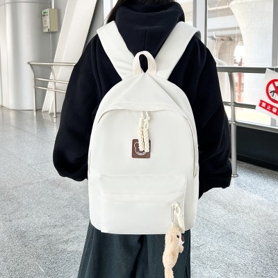 Backpack Casual All-Match Student Bag Cute Bear Large Capacity Simple Backpack Wholesale 2812