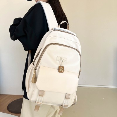 Schoolbag Korean Backpack All-Matching Tendy Mori Girl Solid Color College Style Ins Backpack Wholesale 9297
