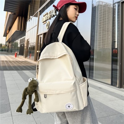 Schoolbag Student Minimalist Ins Solid Color Sports Backpack Casual All-Match Computer Backpack Wholesale 2224