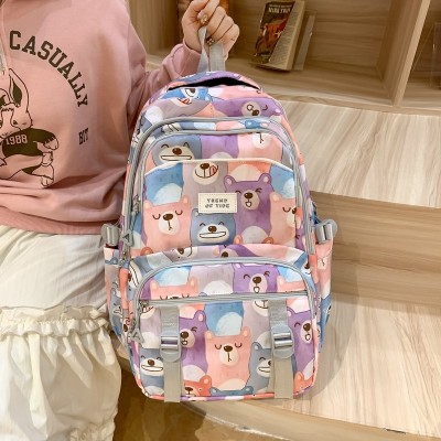 Trendy Contrast Color Backpack Student Schoolbag Large Capacity Backpack Partysu Backpack Wholesale 670
