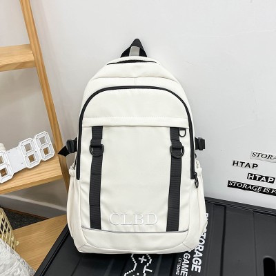 Schoolbag Ins Style Korean Style Student Large Capacity Backpack Simple Casual Backpack Wholesale 0758