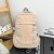 Schoolbag Ins Style Korean Style Student Large Capacity Backpack Simple Casual Backpack Wholesale 0758