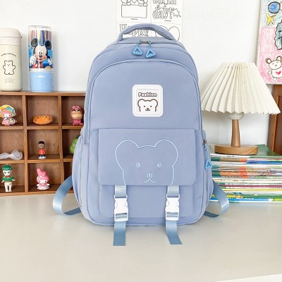 New Schoolbag Student Korean Style Backpack Cute Large Capacity Ins Simple Backpack Wholesale 7761