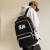 Zipper Backpack Korean Style Nylon Schoolbag Student Minimalist Ins Multi-Sandwich Backpack Wholesale 1424
