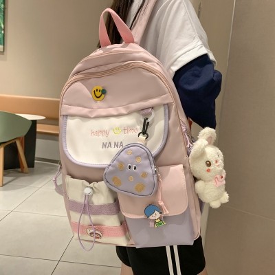 Schoolbag Korean Ins Style Student Mori Style Versatile Backpack Good-looking Large Capacity Backpack Wholesale 7168