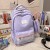 Backpack Fashion Simple Student Schoolbag Korean Style Color Matching Fashion Casual Backpack Wholesale 2926