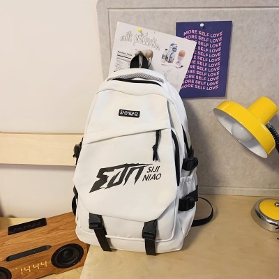 Ins Backpack Simple Versatile Large Capacity Leisure Travel Backpack Student Schoolbag Wholesale 1172