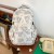 Backpack Student Schoolbag Korean Style All-Matching Printed Bear Simple Large-Capacity Backpack Wholesale 7724