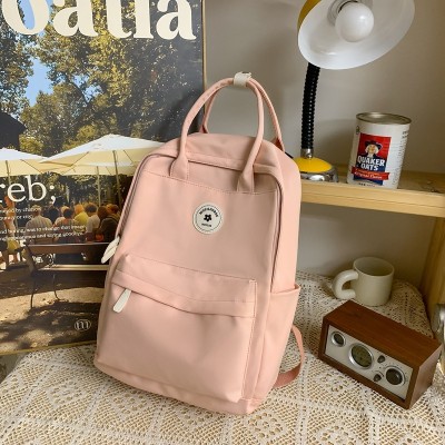 Schoolbag Student Fashion Simple Solid Color Backpack Versatile Lightweight Large Capacity Backpack Wholesale 793