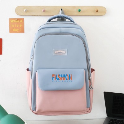 Backpack Korean Style Large Capacity Color Matching Backpack Trendy Unique All-Match Student Bag Wholesale 7610