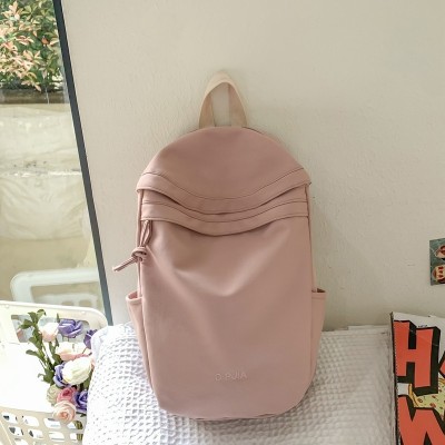 Backpack Simple Versatile Large Capacity Casual Solid Color Travel Backpack Student Schoolbag Wholesale 3141