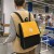 Schoolbag Large Capacity Travel Backpack Simple Solid Color Computer Bag Casual Backpack Wholesale Q289