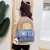 Backpack Casual Simple Student Schoolbag Contrast Color Ins Fashion All-Matching Backpack Female Wholesale 2980