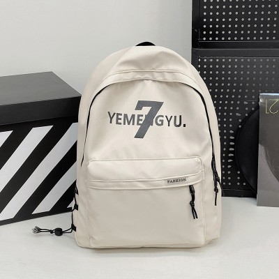 Schoolbag Student Minimalist Fashion Solid Color Large Capacity New Trendy Backpack Backpack Wholesale 2114