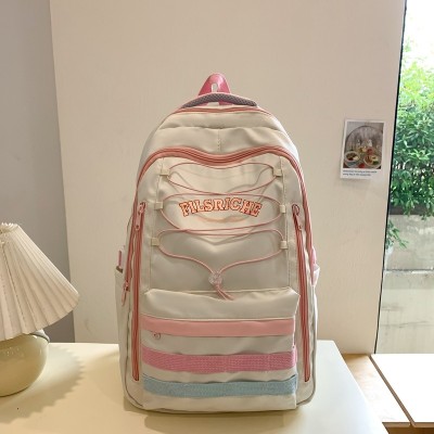 Student Schoolbag Backpack Ins Style Casual Large Capacity Lightweight All-Match Travel Backpack Wholesale 0445
