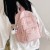 Backpack Simple Fashion Student Schoolbag Solid Color Trend All-Matching Casual Backpack Wholesale 8711