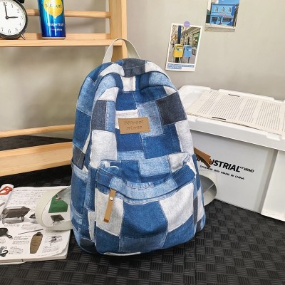 New Schoolbag Student Korean Casual Backpack Versatile Large Capacity Ins Simple Backpack Wholesale 9318