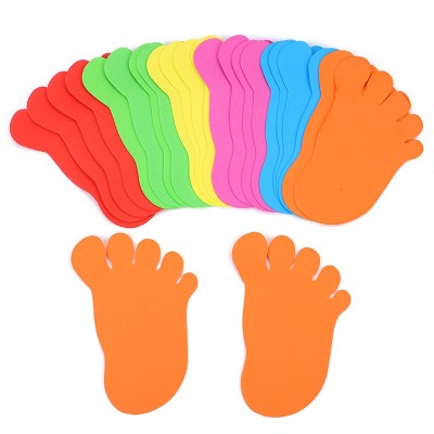 Mother's Day Eva Baby Colorful Feet Y Foam Baby Feet Foot Shape Crayon Graffiti Factory Processing Customization