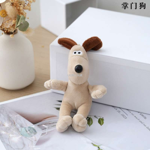 creative cartoon lovely key buckle doll plush doll bag ornaments internet celebrity wallace and gromit small pendant doll