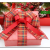 Item No.: 1042 Christmas Gift Packaging Decoration DIY Red Green Plaid Christmas Wire Ribbon 3.8cm