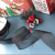 Item No.: 1088 Christmas Gift Packaging Decoration DIY Black Snow Yarn Gold Powder Christmas Wire Ribbon 3.8cm