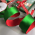 Item No.: 1109 Christmas Gift Packaging Decoration DIY Red Green Double-Sided Christmas Wire Ribbon 6.3cm