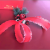 Item No.: 1117 Christmas Gift Packaging Decoration DIY Red Love Christmas Wire Ribbon 3.8cm