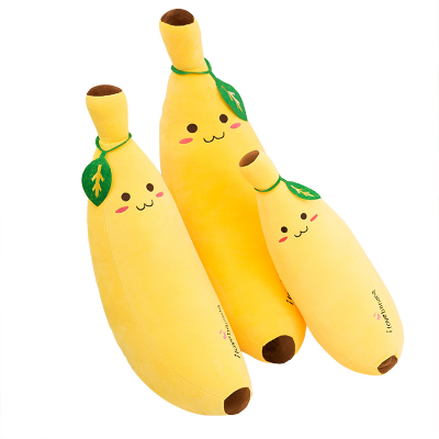 Banana Plush Toy Inflatable Banana Pillow Children Velvt Plush Pillow Cute Soft Plush Cushion