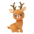 New Soft and Adorable Starry Sky Sika Deer Plush Toy Children's Accompanying Doll Home Living Room Decorations Direct Wholesale One Generation