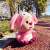 Cute Cartoon Animal Plush Toy Doll Crossdressing Transformation Bow Rabbit Bear Doll Plush Toy Female Gift