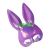 Creative Halloween Masquerade Rabbit Ears Half Face Mask Carnival Bunny Bar Party Dress up Props