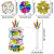 New Assembled Candle Seven-Layer Cake Assembly Circle Bear Aluminum Balloon Birthday Party Decoration Layout Cartoon