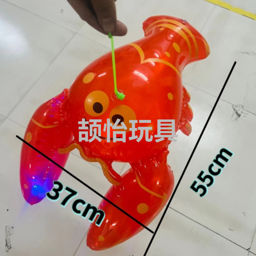 Popular Inflatable PVC Lobster with Lights， Internet Celebrity Stall Inflatable Products， Inflatable Lobster， Inflatable Frog.