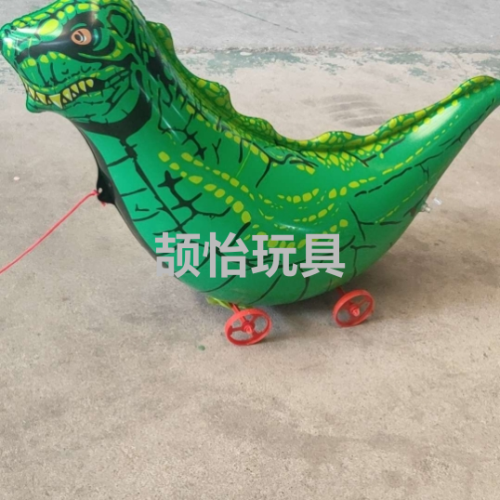 pvc inflatable animal trolley dinosaur trolley aircraft trolley frog children animal trolley floor push special gift