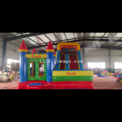 Factory Direct Sales Inflatable Castle Indoor and Outdoor Inflatable Toys Trampoline Inflatable Slide Naughty Castle Square Amusement Park